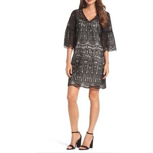 NWOT Kobi Halperin Gaia Lace shift dress black M